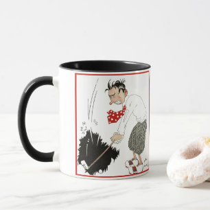 Vintage-Golf-Sporthumor, lustiger verrückter Golfe Tasse