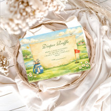 Vintage Golf Storybook Diapper Raffle