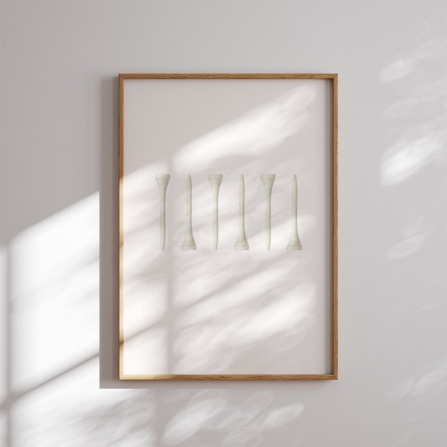 Vintage Golf Tee Wall Art Poster (Von Creator hochgeladen)
