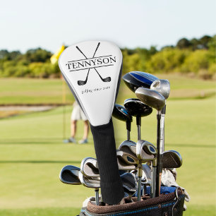 Vintage-Golfclub-Logo-Monogramm Name Golf Headcover