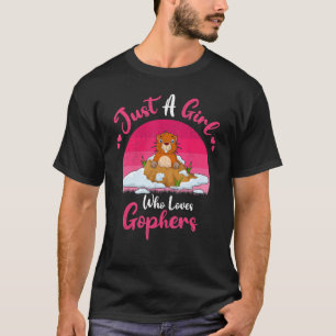 Vintage Gopher Tier   Nur Ein Mädchen Das Goph Lie T-Shirt