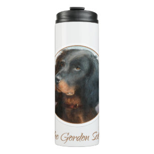 Vintage Gordon Setter Thermosbecher