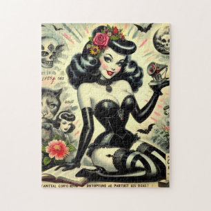 Vintage-Goth-Girl-Illustration