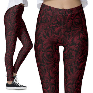 Vintage Gothic Muster Leggings - Gothic Nostalgie