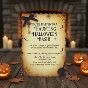Vintage-Gotische Apotheker-Halloween-Party Einladung