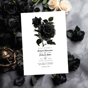Vintage gotische Blumenhochzeit Save The Date