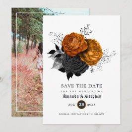 Vintage gotische Hochzeit Speichern Sie das Date-F Save The Date