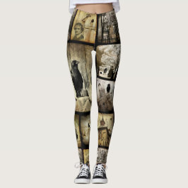 Vintage Gotische Quadrate Leggings