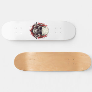 Vintage-Gotischer Totenkopf Skateboard