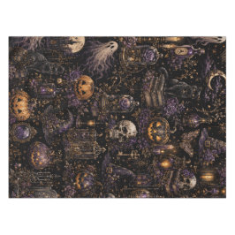 Vintage-Gotisches Halloween-Spooky-Night-Muster Tischdecke