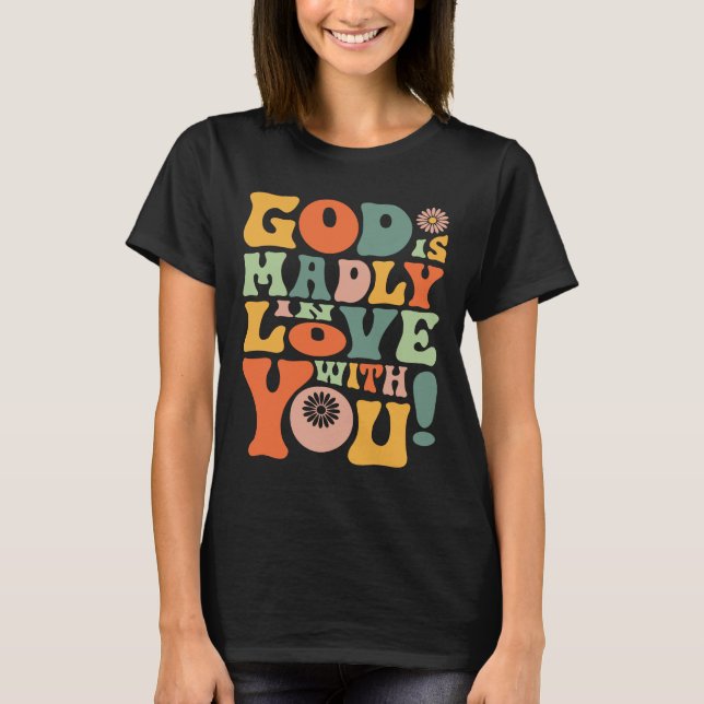 Vintage Gottes Liebe Inspirationsquelle T-Shirt (Vorderseite)