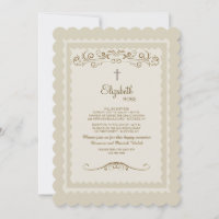 Vintage Grace Invitation religieuse
