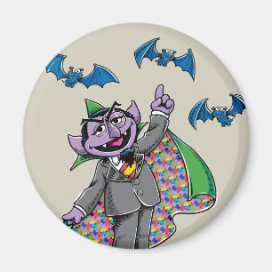 Vintage Graf Zahl Magnet