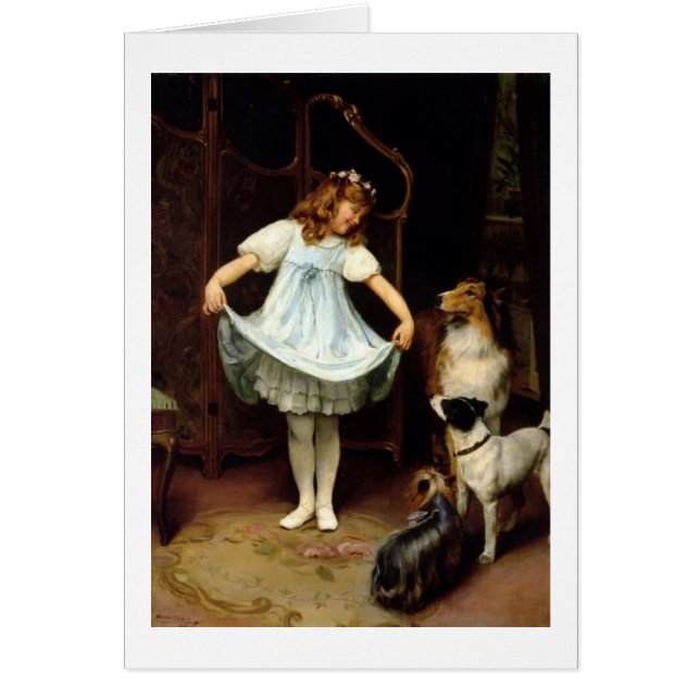 Vintage Grafik - ein Publikum der Hunde, (Vorne)