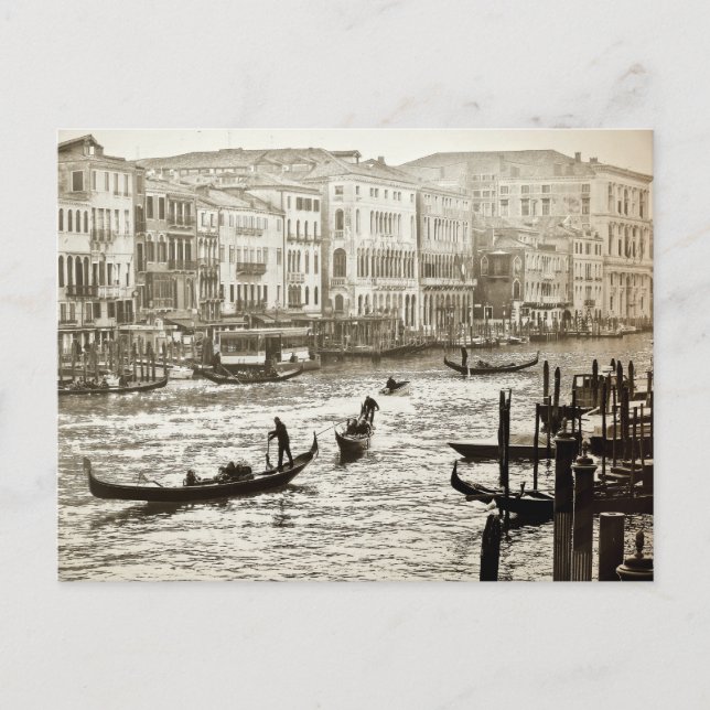 VINTAGE GRAND CANAL Postkarte (Vorderseite)
