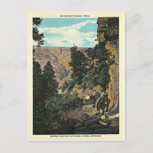 Vintage Grand Canyon Postkarte (Vorderseite)