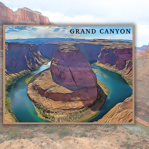 Vintage Grand Canyon USA Reiseandenken Postkarte