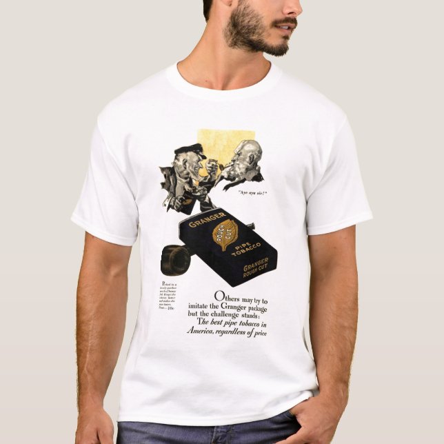 Vintage Granger Pfeifentabak-T-Shirt Anzeige T-Shirt (Vorderseite)