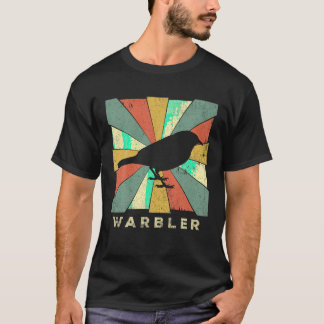 Vintage Grasmücke Vogel Liebhaber Retro Stil Tier T-Shirt