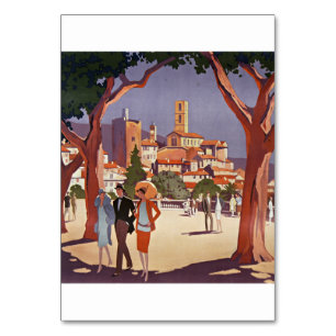 Vintage Grasse Sommer Kunst Tischnummer