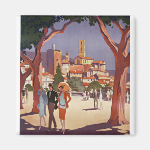 Vintage Grasse Sommerkunst Magnet