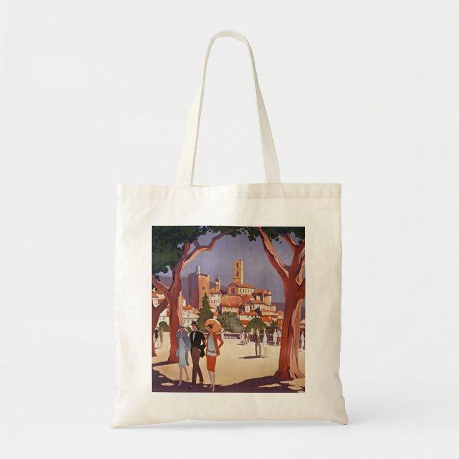 Vintage Grasse Sommerkunst Tragetasche (Vorne)
