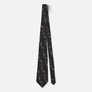 Vintage Graurockner und Schwarz Alte Punks Rockers Krawatte