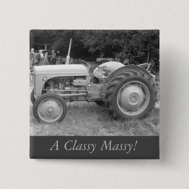 Vintage Grauschnecke Button (Vorderseite)