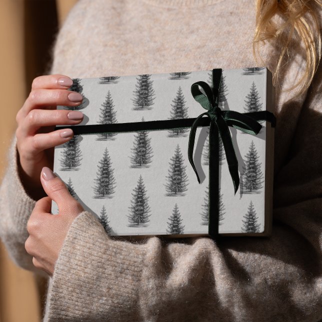 Vintage Grauschnickschnack-Weihnachten Geschenkpapier (Von Creator hochgeladen)