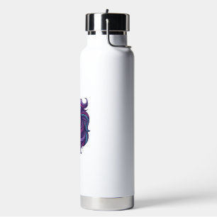 Vintage graviertes bunte Pferdekopf-Kunst-Shirt_1 Trinkflasche