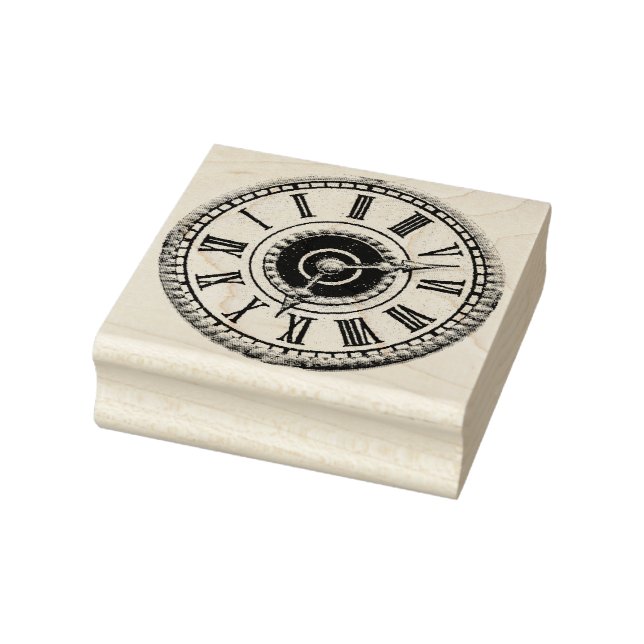 Vintage Gravieruhr Gummistempel (Stempel)