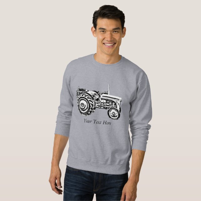Vintage Gray massey fergison tracteur sweatshirt (Devant entier)