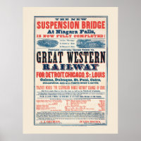 Vintage Great Western Railway Plakat