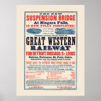 Vintage Great Western Railway Plakat