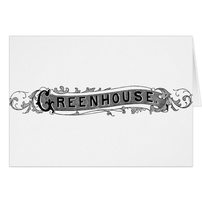 Vintage Greenhouse-Typografie (Vorderseite (Horizontal))