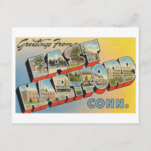 Vintage Greetings from East Hartford, Connecticut Postkarte
