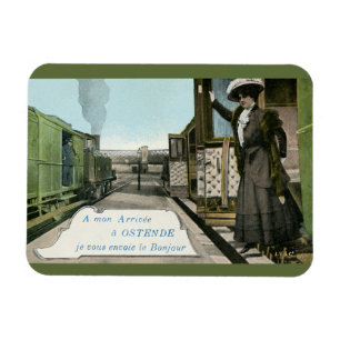 Vintage greetings from Ostend Magnet