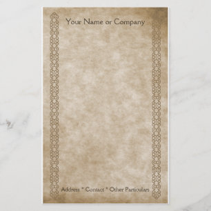 Vintage Grenzen TAN Briefpapier