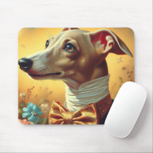 Vintage Greyhound-Dog-Malerei Mousepad