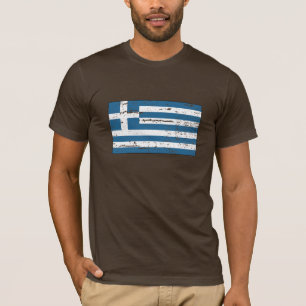 Vintage griechische Flagge T-Shirt