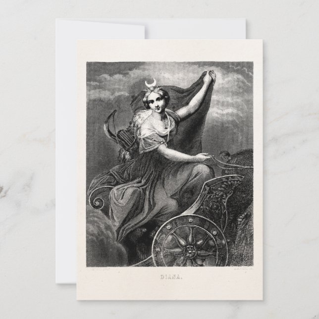 Vintage griechische Göttin Diana Artemis römische  (Vorderseite)