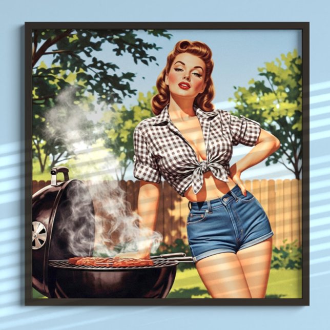 Vintage Grill Pin-up Poster (Von Creator hochgeladen)