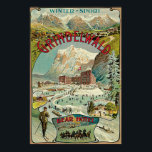 Vintage Grindelwald Schweizer Reiseanzeige Poster<br><div class="desc">Kontaktieren Sie uns, wenn Sie Hilfe bei der Größenanpassung benötigen. Wintersportreisen aus dem 19. Jahrhundert und Künstler: unbekannt, c. 1893 Titel: Grindelwald Untertitel: Winter-Sport. Bear Hotel, Boss Brothers Eine schöne antike Wintersportszene, Ski, Bob, Schlitten, ein großes Hotel mit Schweizer Flagge, die Alpen. Grindelwald ist eine Gemeinde im Verwaltungsbezirk Interlaken-Oberhasli im...</div>