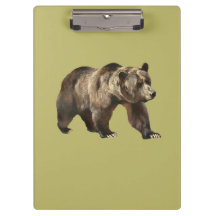Vintage Grizzlybären-Zwischenablage