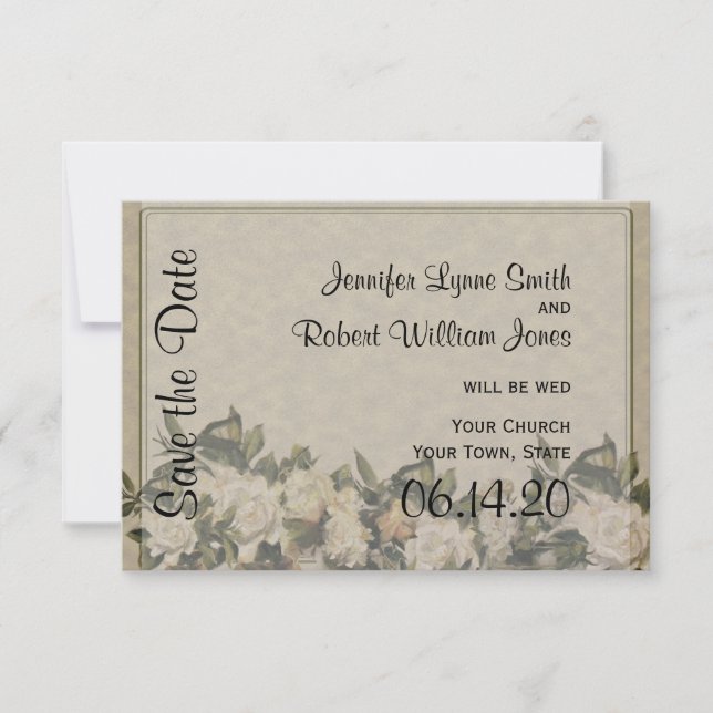 Vintage Grödnerhochzeit Das Datum speichern Save The Date (Vorderseite)