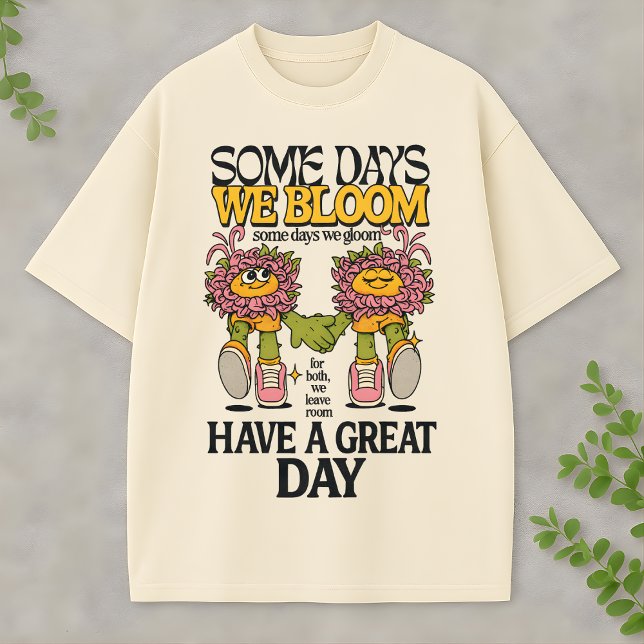 Vintage Groovy Flower Friends Graphic Inspirationa T-Shirt (Von Creator hochgeladen)