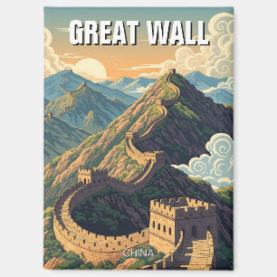 Vintage große Mauer der China Magnet