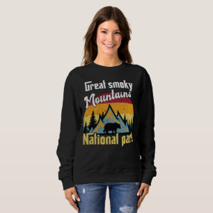 Vintage große rauchige Gebirgsgebirge Sweatshirt