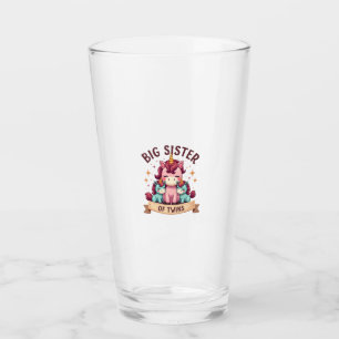 Vintage große Schwester von Zwillingen Einhorn Sch Glas