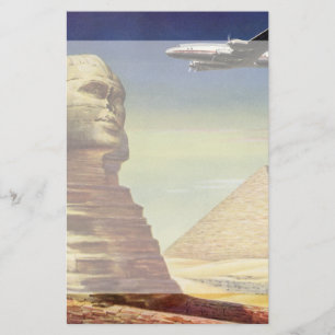 Vintage Große Sphinx von Gizeh, Pyramiden von Ägyp Briefpapier